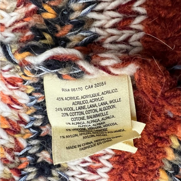 Knitted & Knotted Anthro beautiful multicolor open front sweater cardigan small - Picture 11 of 11